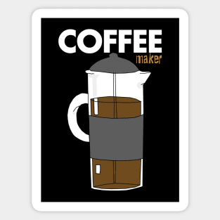 Cute Coffee Pot Maker Sticker